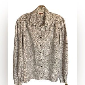 Vintage Judy Bond Secretary Blouse Size 18